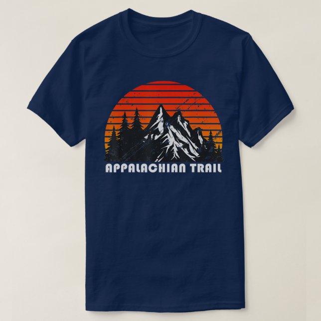 Appalachian Trail Thru Hike Backpacking Hiking T-Shirt (Design Front)