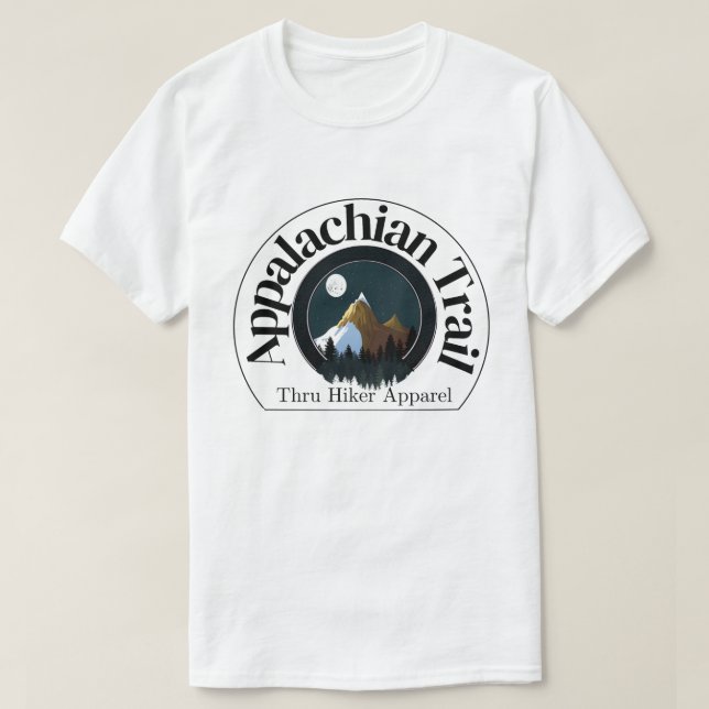 Appalachian Trail Thru Hiker Apparel T-Shirt (Design Front)