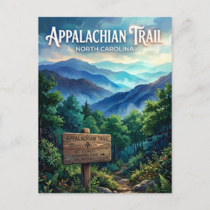 Appalachian Trail USA Postcard