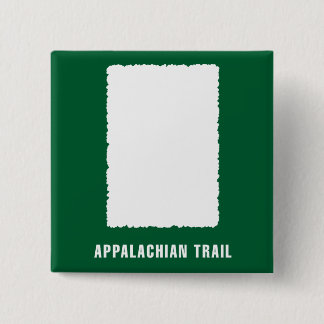 Appalachian Trail White Blaze 2 Inch Square Button