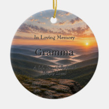 Appalachian Vista Memorial Ornament | Watercolor