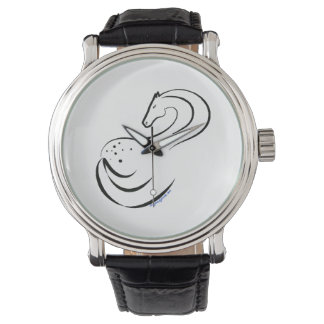 Appaloosa artwork on watch face