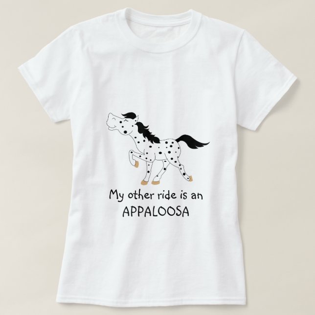 APPALOOSA Baby Doll T-shirt Personalized (Design Front)
