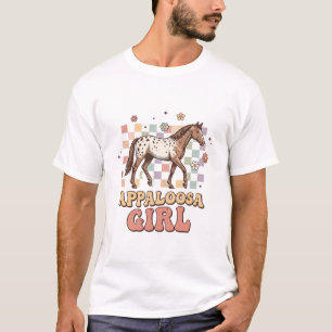 Appaloosa Girl Vintage Horse Western T-Shirt Desig