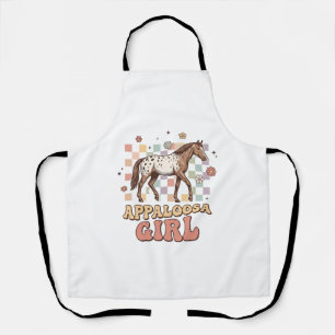 Appaloosa Girl Vintage Horse Western T-Shirt Desig Apron