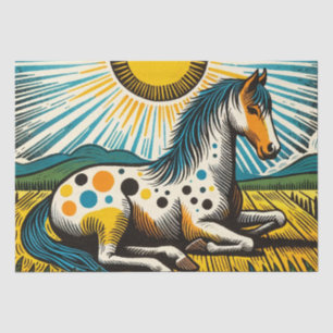 Appaloosa Horse Art Horses                         Tissue Paper