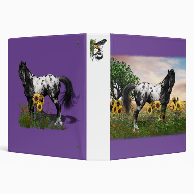 Appaloosa Horse Binder, customize colour Binder (Background)