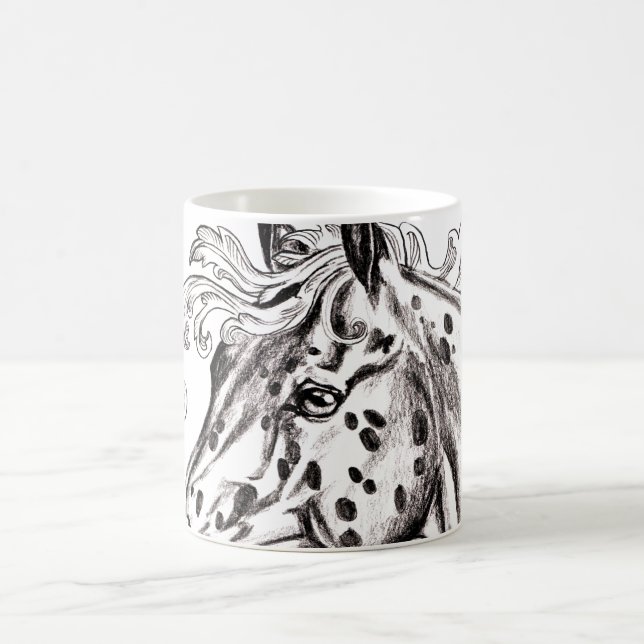 appaloosa horse coffee mug (Center)