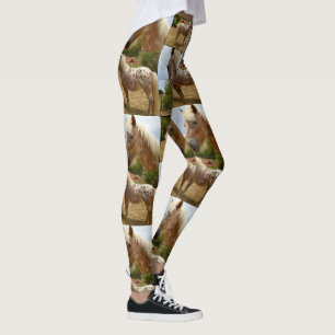 Appaloosa Horse Collage, Ladies Full Print Legging