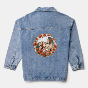 Appaloosa Horse Poppy Appy Horses                  Denim Jacket
