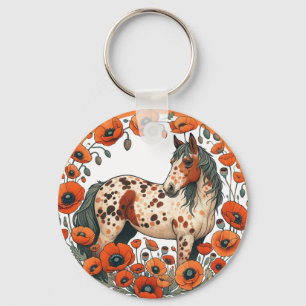 Appaloosa Horse Poppy Appy Horses                  Keychain