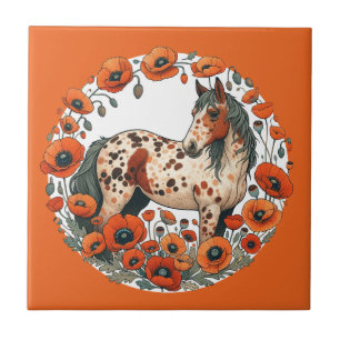 Appaloosa Horse Poppy Appy Horses                  Tile