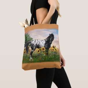 Appaloosa Horse Tote, customize colour Tote Bag