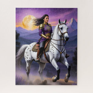 Appaloosa Horse Watercolor Leopard Jigsaw Puzzle