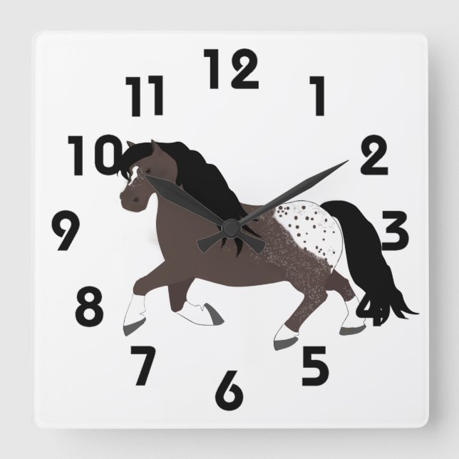 Appaloosa Pony Clock (Front)