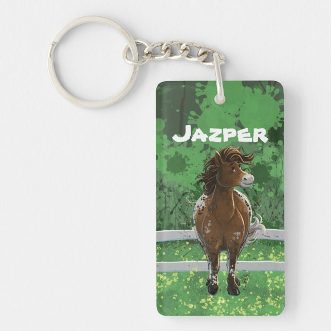 Appaloosa Pony Keychain (Front)