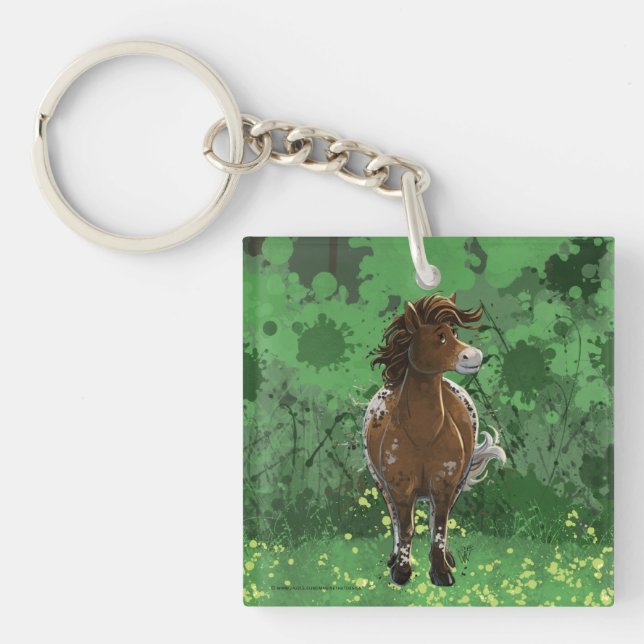Appaloosa Pony Keychain (Front)
