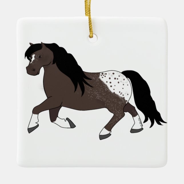 Appaloosa Pony Ornament (Front)