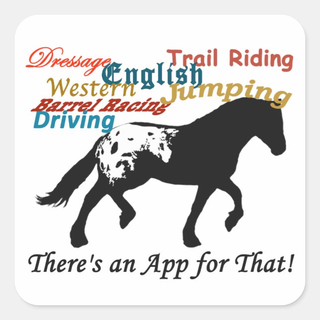 Appaloosa Square Sticker (Front)