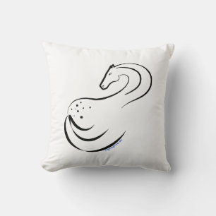 Appaloosa stylized artwork on a pillow
