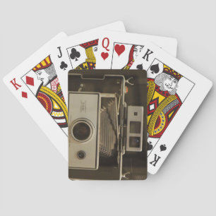 Appareil-photo vintage - cartes de jeu