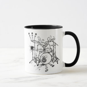 apparel drums design mug
