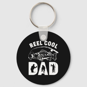 Apparel Funny Fishing Reel Cool Dad Fathers Day Keychain
