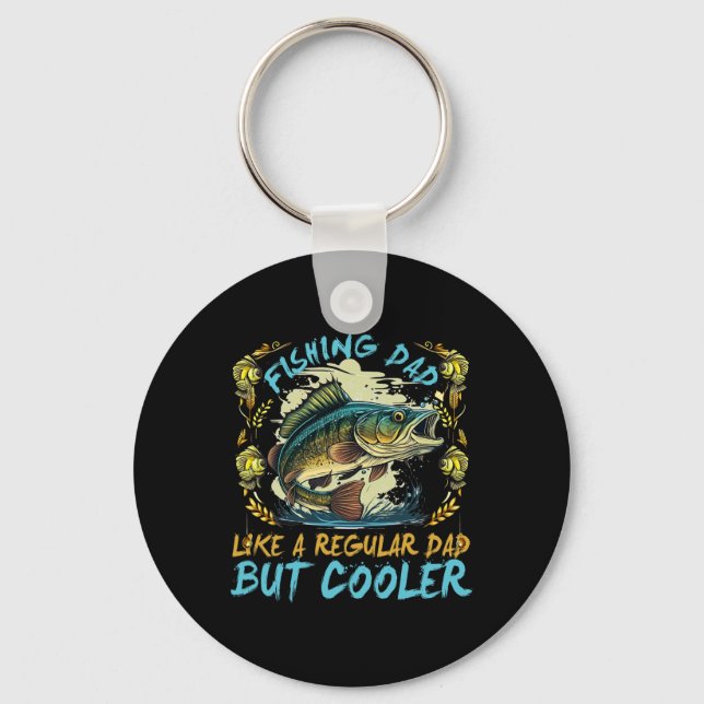 Apparel Mens Fishing Dad Like A Regular Dad For Fa Keychain (Front)