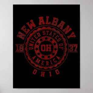 Apparel New Albany &amp; Souvenirs - Ohio _ Vintag Poster