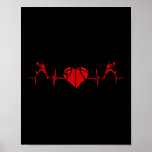 Apparel Sketll Heartbeat Sketll Lover Fan Poster