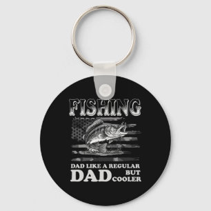 Apparel Vintage Fishing Dad Like A Regular Dad Fat Keychain