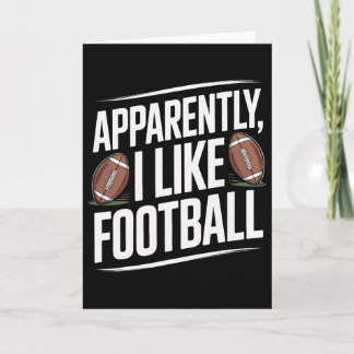 Apparently I Like Footbyll Soccer Player Enthusias Card