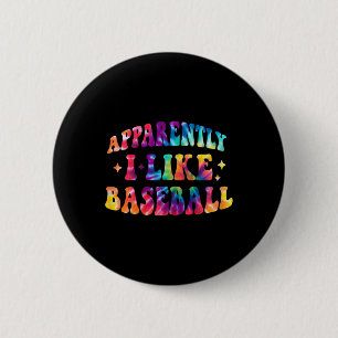 Apparently I Like Sell Funny Retro Sports Mom Tie 2 Inch Round Button