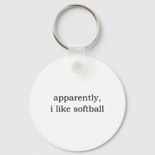 Apparently I Like Softll _3 Keychain