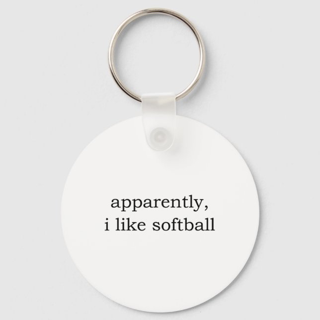 Apparently I Like Softll _3  Keychain (Front)
