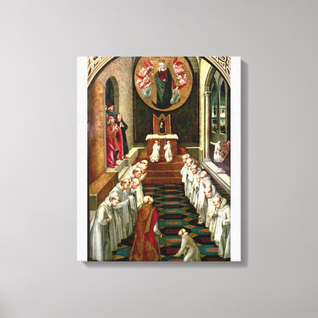 Apparition of the Virgin to a Community Canvas Print (Front)
