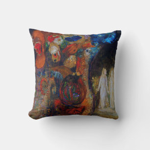 Apparition, Redon Throw Pillow