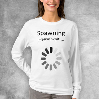 Apparition Veuillez Patienter - T-Shirt Humour Fut