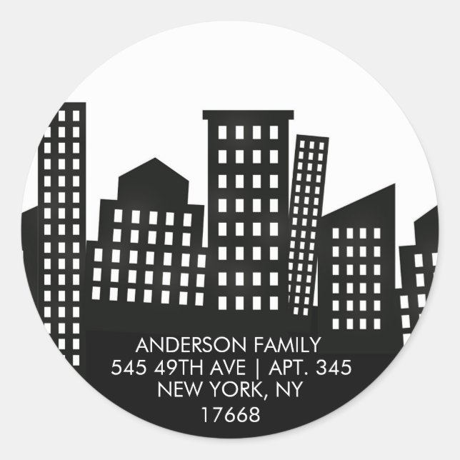 APPARTEMENT DE LA VILLE | Nouveau Sticker Étiquett (Devant)