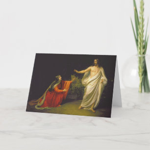 Appearance of Jesus Christ to Maria Magdalina Holiday Card