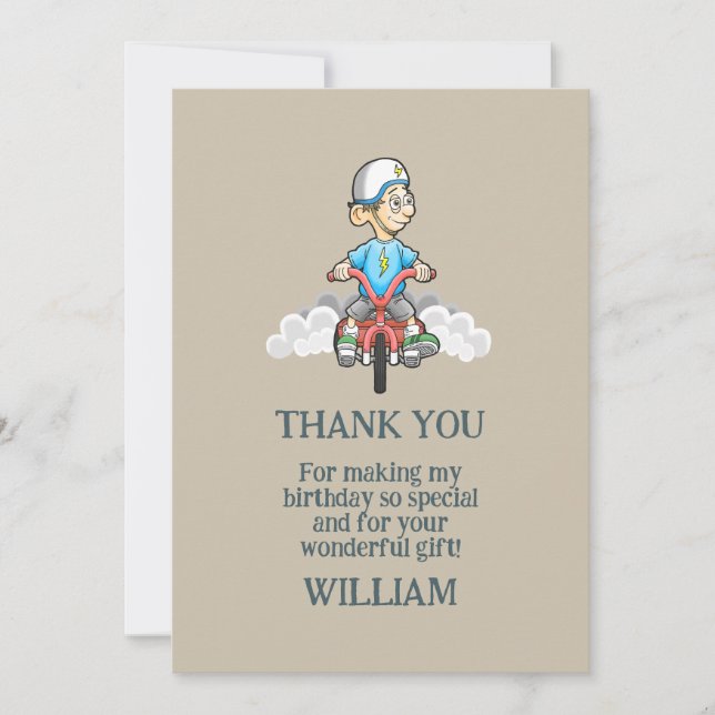 Appel à tous les Cartes de remerciements de vélos (Devant)