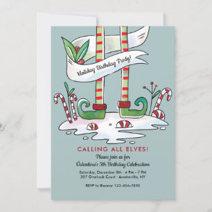 Appel à toutes les elfes Fête Invitation