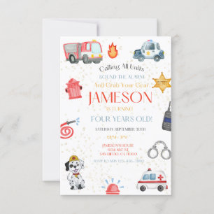 Appel à toutes les unités Invitation d'anniversair