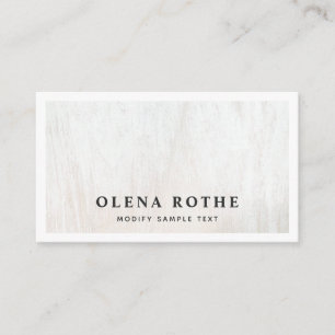 Appel professionnel en bois blanc chic