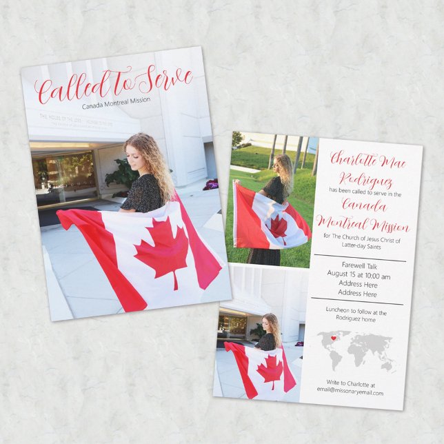 Appelé à servir la Faire-part missionnaire (Créateur téléchargé)