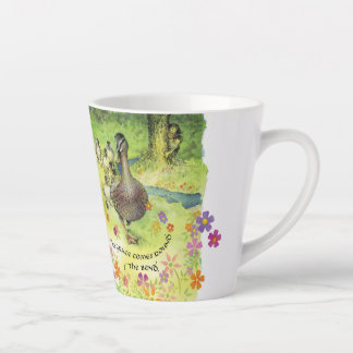 "Appeler Dieu/Enfant" Latte Mug