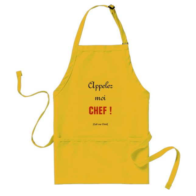 APPELEZ-MOI CHEF Apron (Front)
