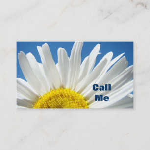 Appelez-moi des cartes de visite les fleurs faites
