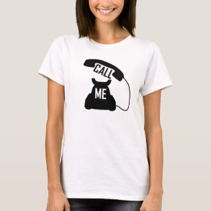 Appelez-moi le T-shirt vintage de la dame de