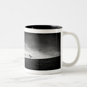 appendages on hill Two-Tone coffee mug